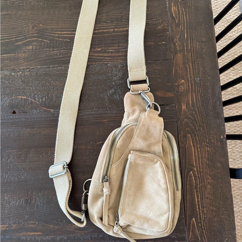 Free People Hudson Suede Sling Bag